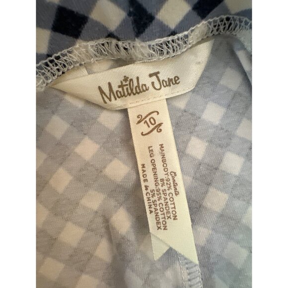 Matilda Jane Girls 10 Enchanted Garden Inner Artist Gingham & Floral Ruffle Pant - Picture 4 of 4